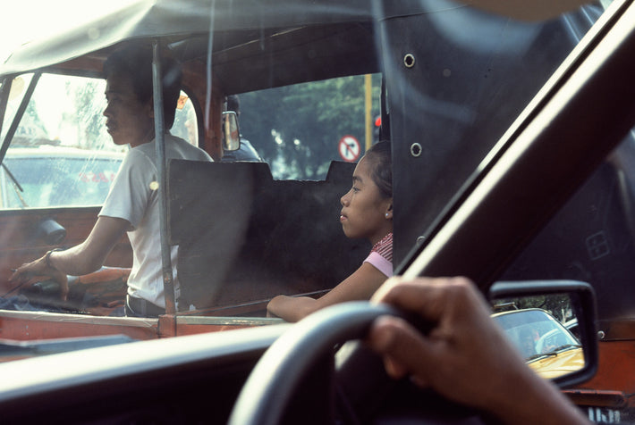 Man and Woman in Traffic, Jakarta