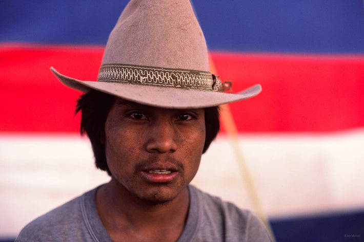 Head Against Red, White and Blue, Oaxaca
