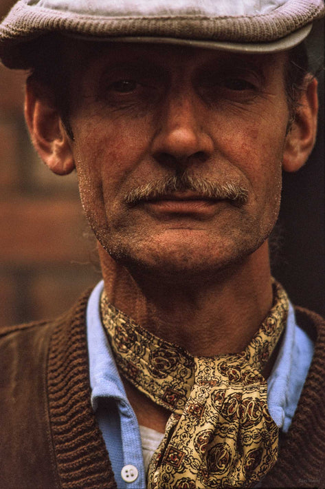Head, Man with Scarf and Cap, London