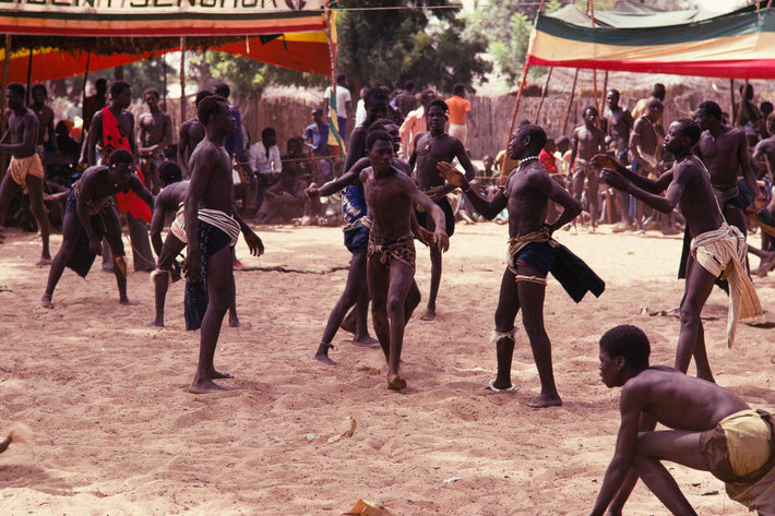 Senegalese Lutte Wrestling, Many Wrestlers, Senegal
