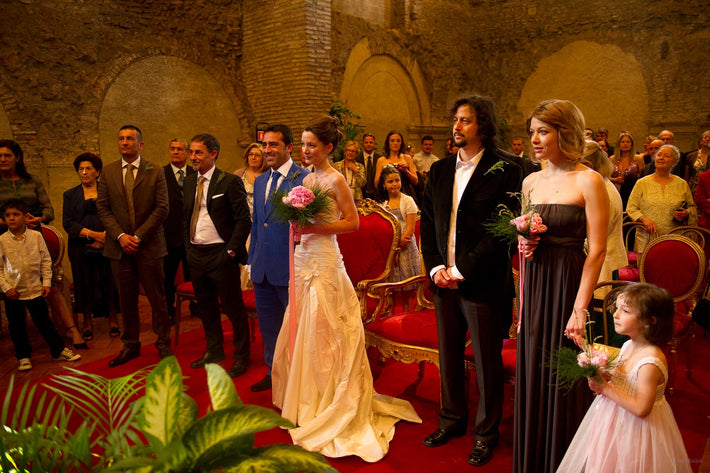 Wedding Party at the Chapel, Rome