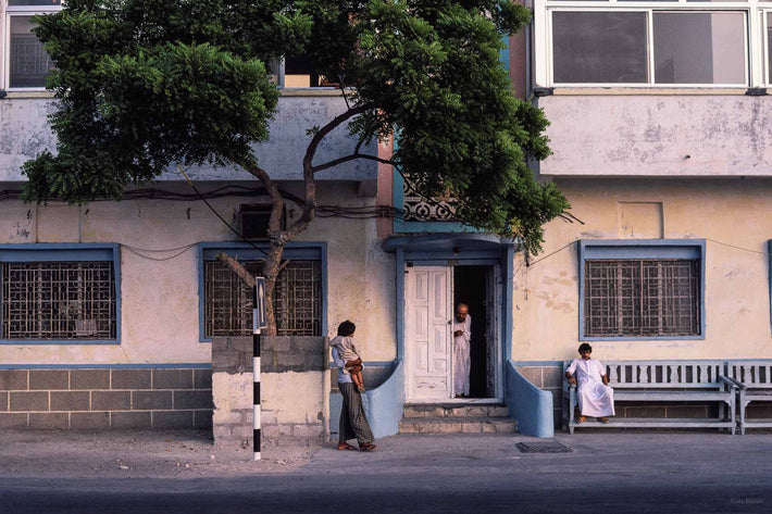 House Façade with People, Abu Dhabi