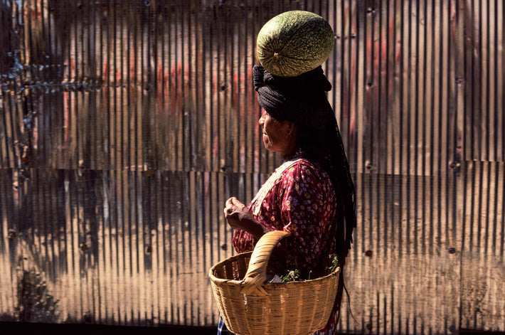 Woman with Melon on Her Head, Oaxaca