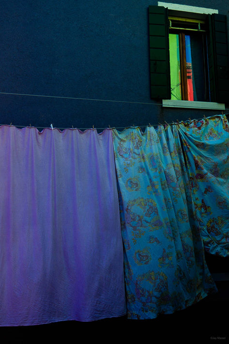 Landry, Green and Red Reflection, Burano