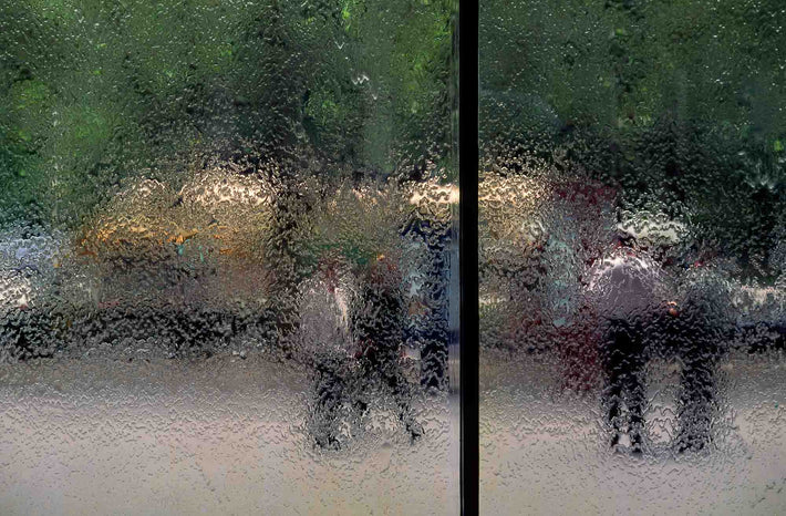 People Seen Through Wet Window, Australia