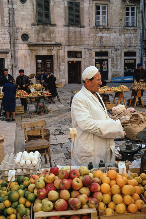 Market, Man with Apples, Dubrovnik