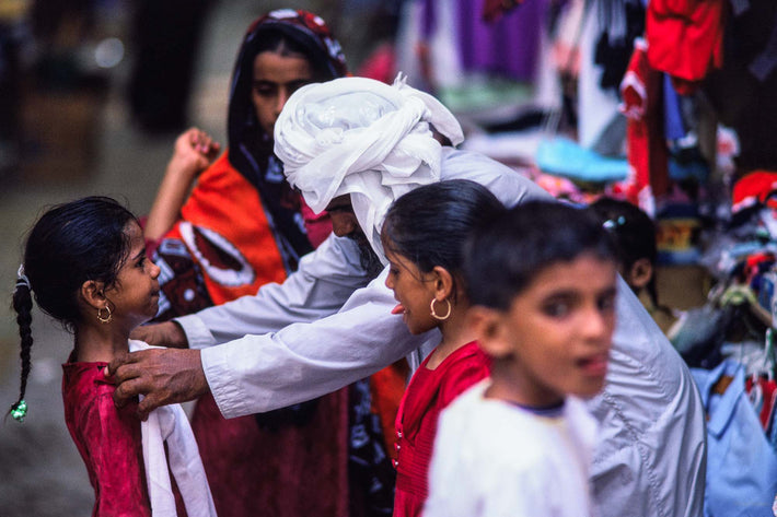 Father with Children, Abu Dhabi