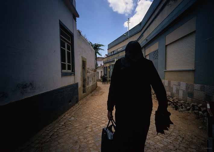 Woman in Black, Rear View, Portugal