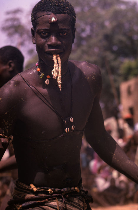 Senegalese Lutte Wrestling, Man with Rope in Mouth, Senegal