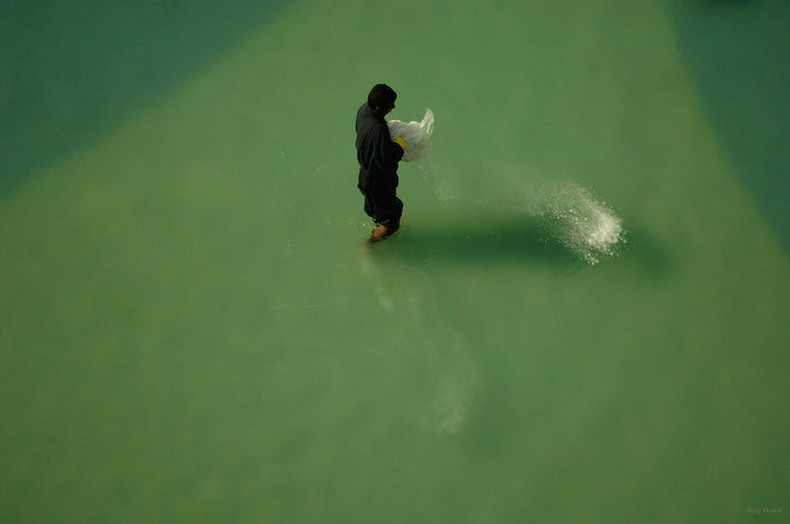 Man in Water, White Powder, Dubai