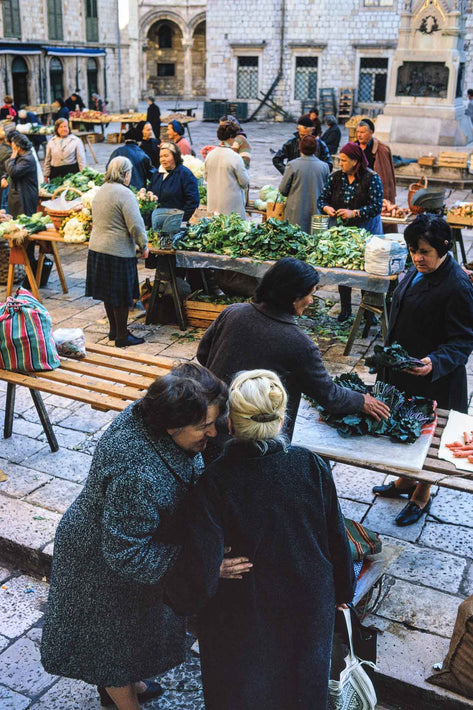 Market, Two Women Whispering, Dubrovnik