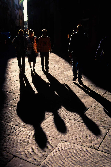 Backlit Figures with Shadows, Cortona