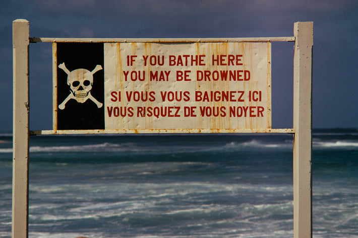 If You Bathe Here You May Be Drowned, Mauritius
