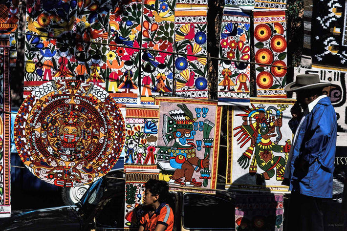 Man and Boy, Bright Colors, Oaxaca