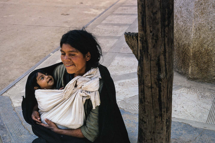 Baby Looking at Mom, Oaxaca