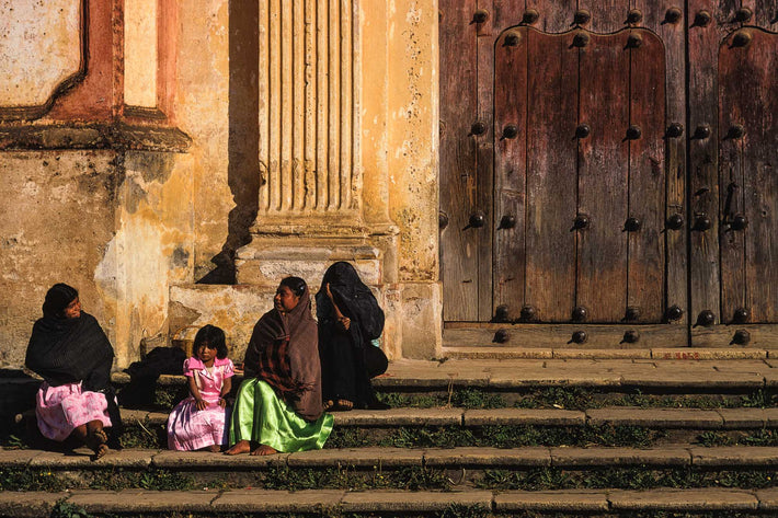 Four Sitting on Steps, San Cristobal