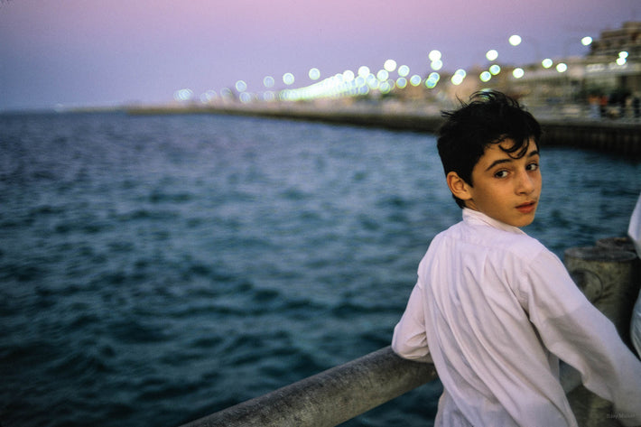 Boy Looking Over his Shoulder at Me, Abu Dhabi