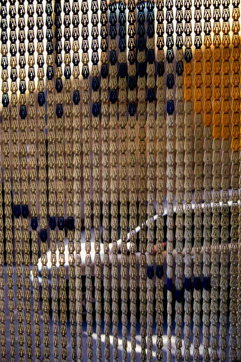 Patterned Curtains and Car, Cortona