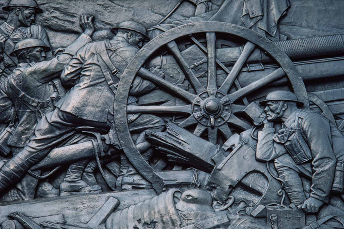 War Memorial, Soldiers and Wheel, London
