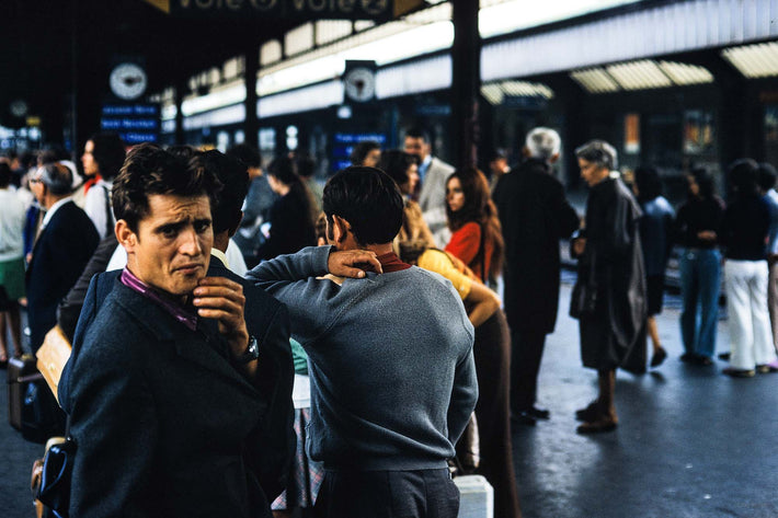 Two Men Each with Hand to Face, Geneva