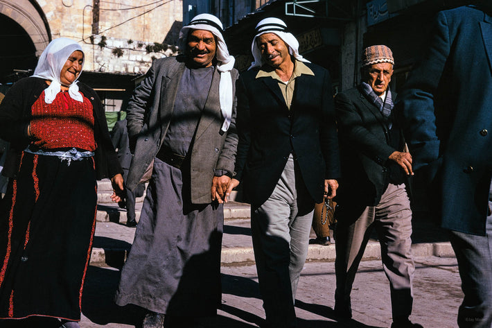 Three Arabic men and One Woman, Jerusalem