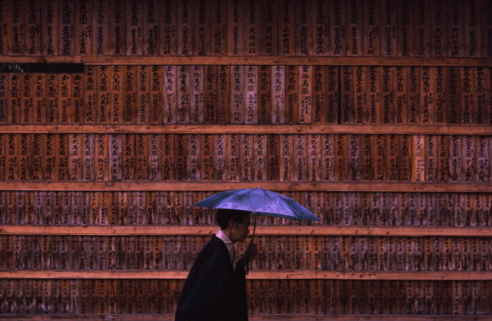 Woman with Blue Umbrella, Japan