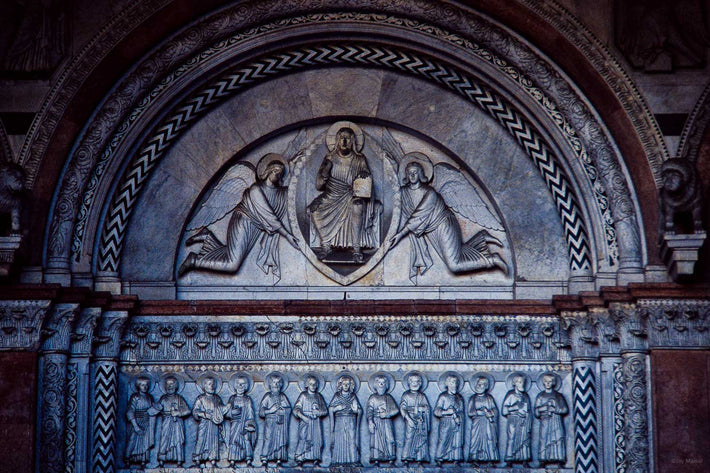 Relief Figures in Church, Lucca, Italy