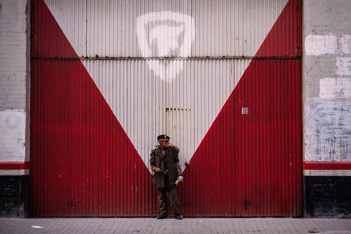 "M" shape and Man in Khaki
