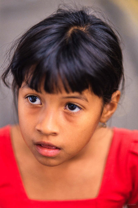 Head of Girl with Red Dress, Rio de Janeiro