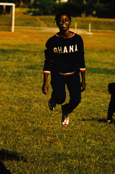 Girl in Mid-Air, Ghana on Shirt, Ghana