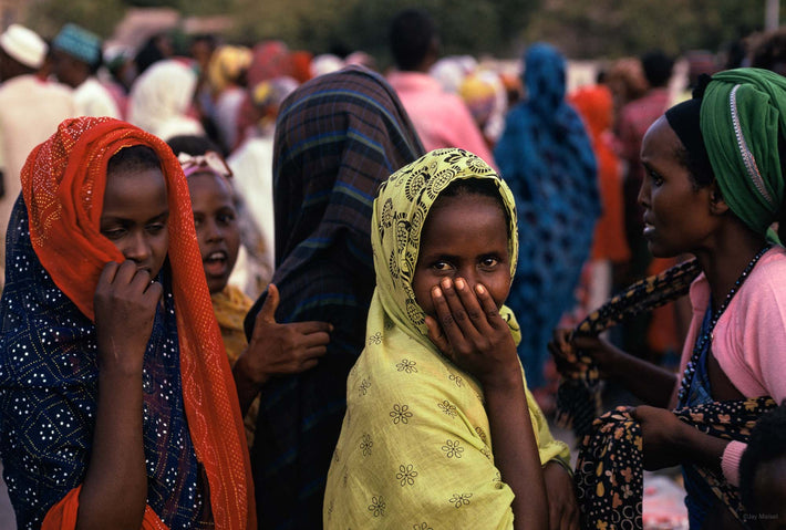 Three Women, One with Hand to Face, Somalia