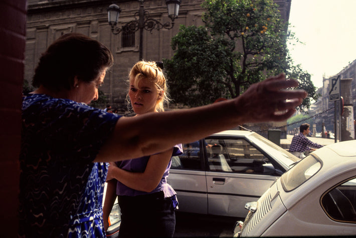 Two Women, One Giving Directions, Spain