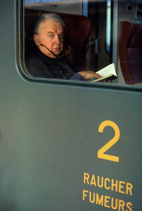 Man with Glasses Down on Face, Geneva