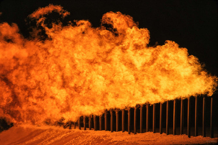 Burn Off of Gas, Black Sky #2, Abu Dhabi