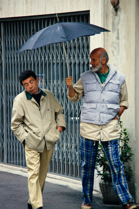 Man with Umbrella, Second Man Making Face, Vicenza