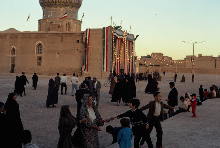 People, Kids Outside of Building, Iran