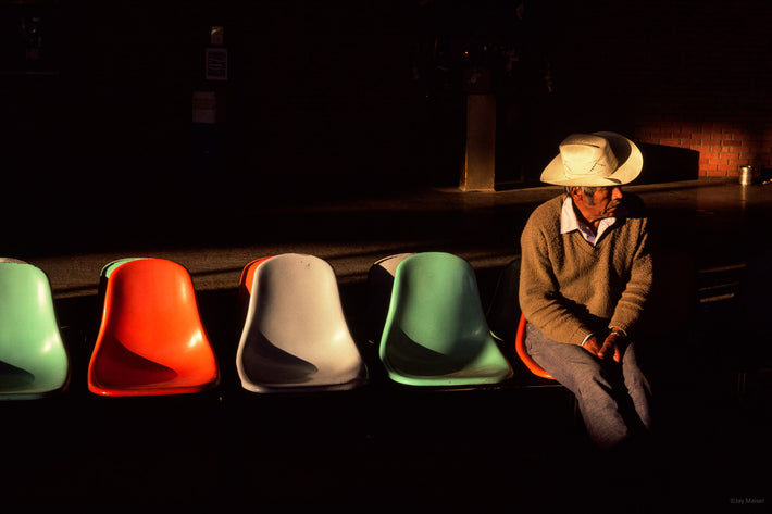 Chairs and Man, Oaxaca