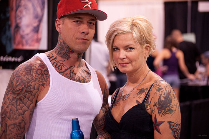 Serious Couple with tattoos, Las Vegas
