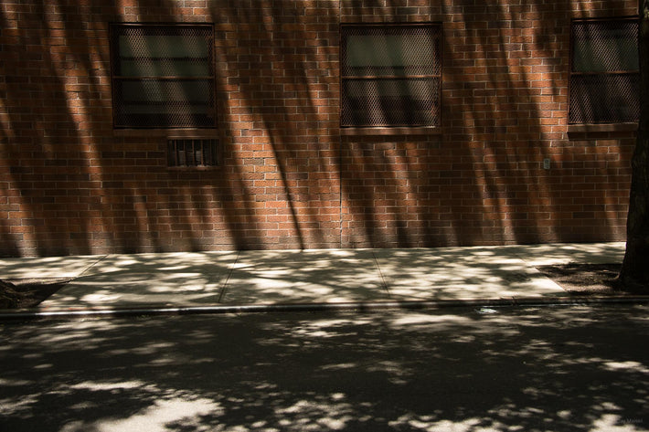 Brick Wall, Light, Shadow, NYC