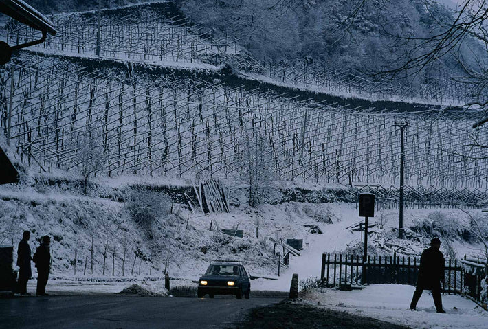 Cars, Figures, Hill, Northern Italy