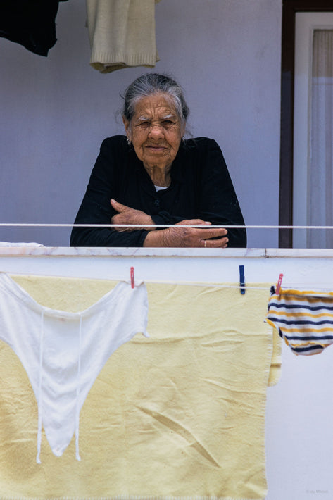 Old Woman with Wash, Portugal