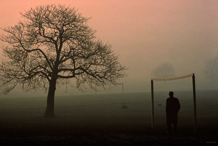Tree, Man and Goal Post, London