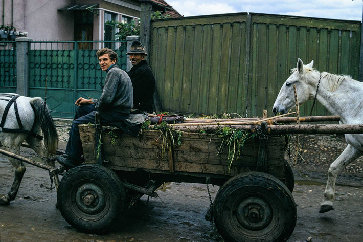 Two Men and Two Horses, Romania