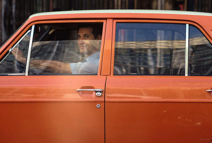 Man in Orange Car, Iran