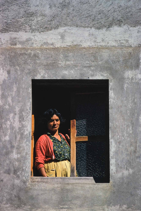 Grey Wall, Woman in Window, Dubrovnik