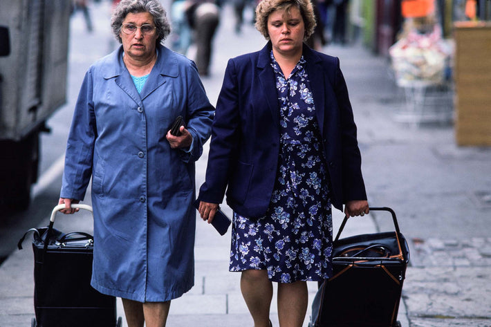 Mother and Daughter with Carts, Ireland