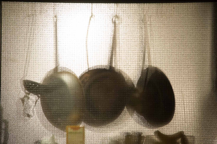 Three Pans in Window, NYC