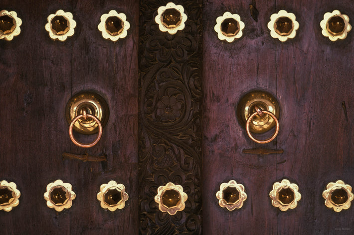 Door with Brass Ornaments, Lamu, Kenya