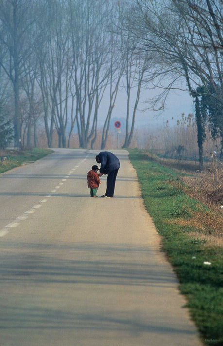 Adult and Child in Road, Vicenza
