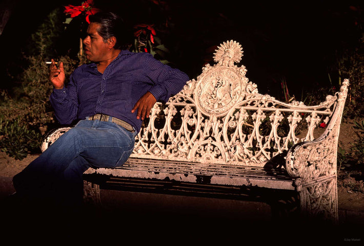 Man on Bench, Oaxaca